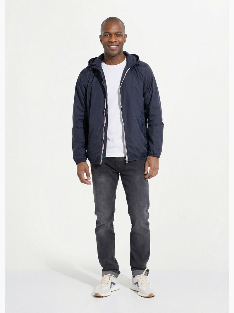 Parka courte déperlante tendance - AFIBEL Bleu marine - Kiabi