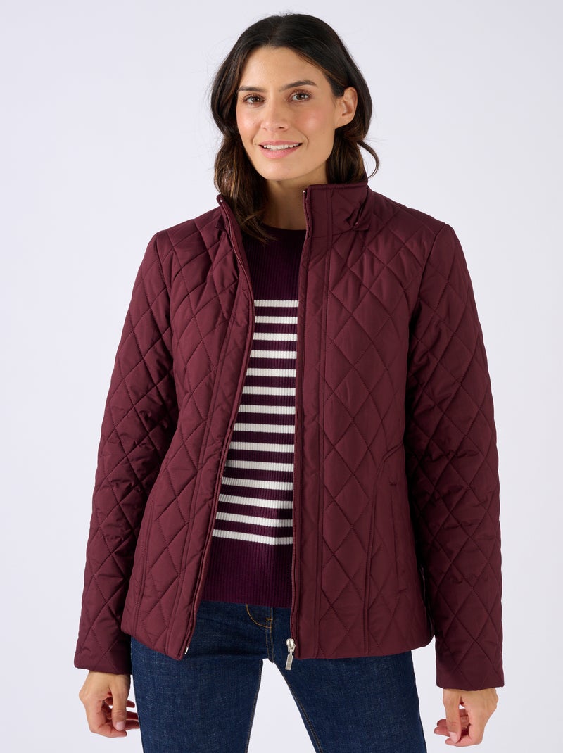 Parka courte matelassée - Damart Bordeaux - Kiabi