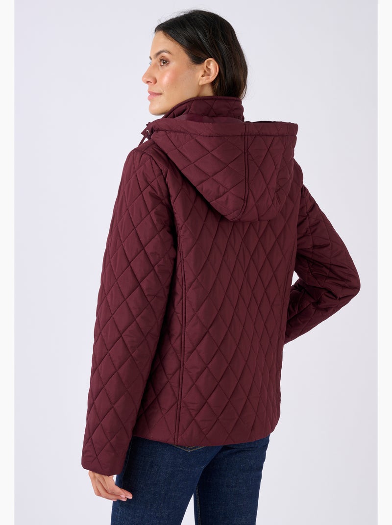 Parka courte matelassée - Damart Rouge - Kiabi