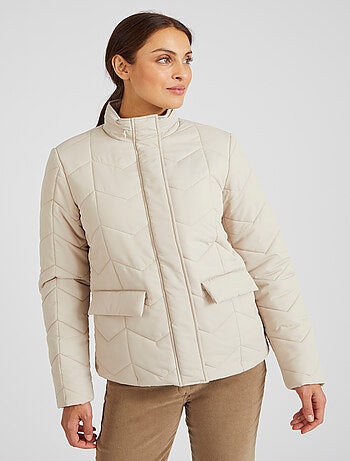 Parka courte matelassée à capuche - Damart