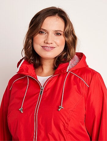 Parka courte zippée légère avec capuche - Afibel