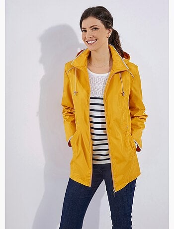 Parka courte zippée légère avec capuche