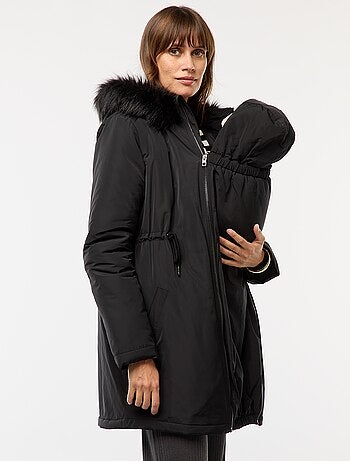 Parka de maternité avec détail de portage