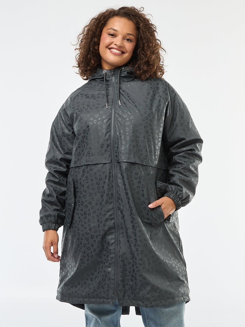 Doudoune Femme Doublure Fausse Fourrure Parka De Pluie à Capuche