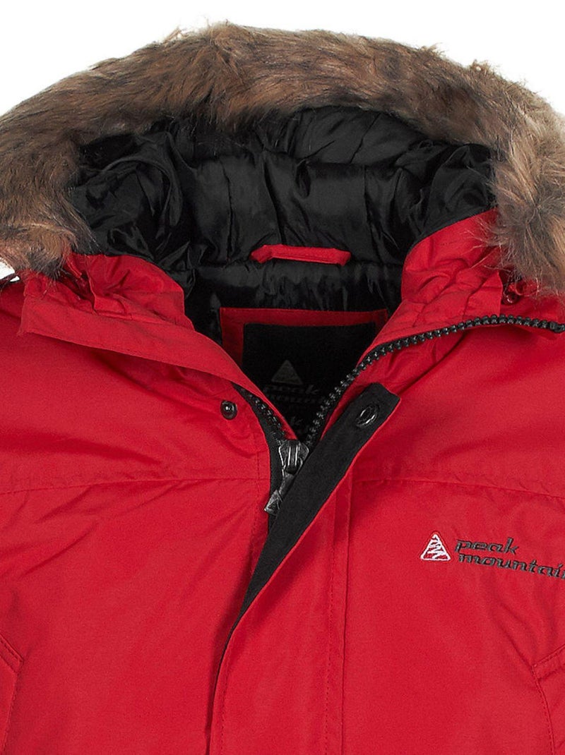 Parka de ski   CAPEAK - PEAK MOUNTAIN Rouge - Kiabi
