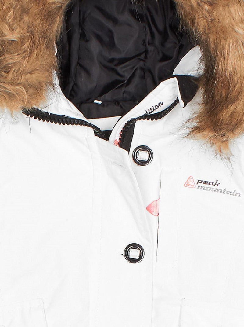 Parka de ski fille FALAVA - PEAK MOUNTAIN Blanc - Kiabi
