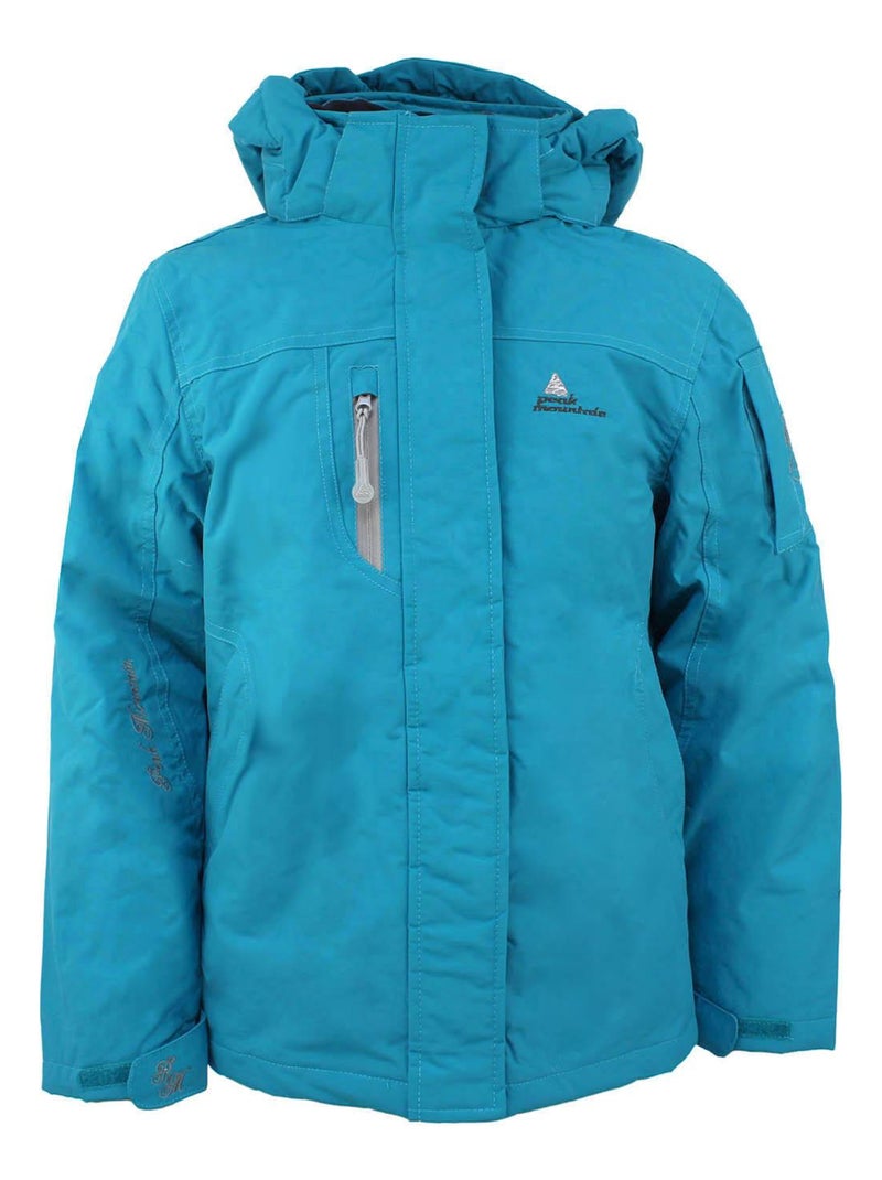 Parka de ski fille GADIKA - PEAK MOUNTAIN Bleu turquoise - Kiabi