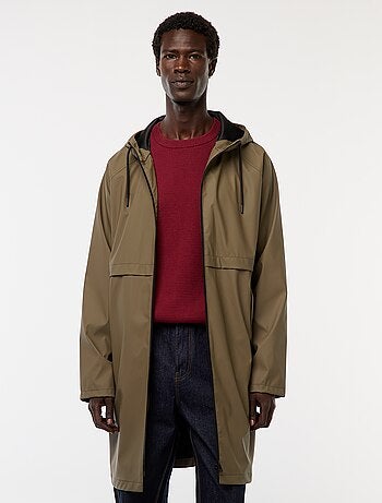 Parka déferlante longue à capuche