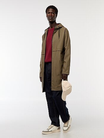 Parka déferlante longue à capuche