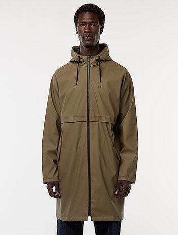 Parka déferlante longue à capuche