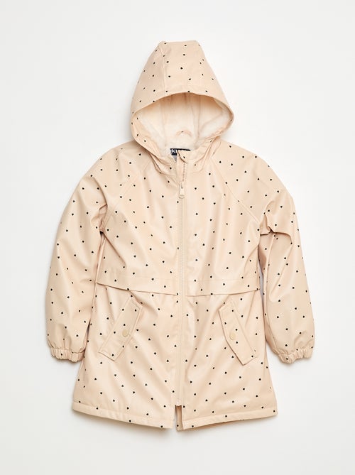 Parka déperlante à capuche entièrement doublée - Kiabi