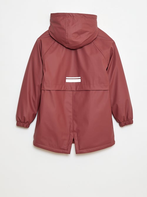 Parka déperlante à capuche entièrement doublée - Kiabi