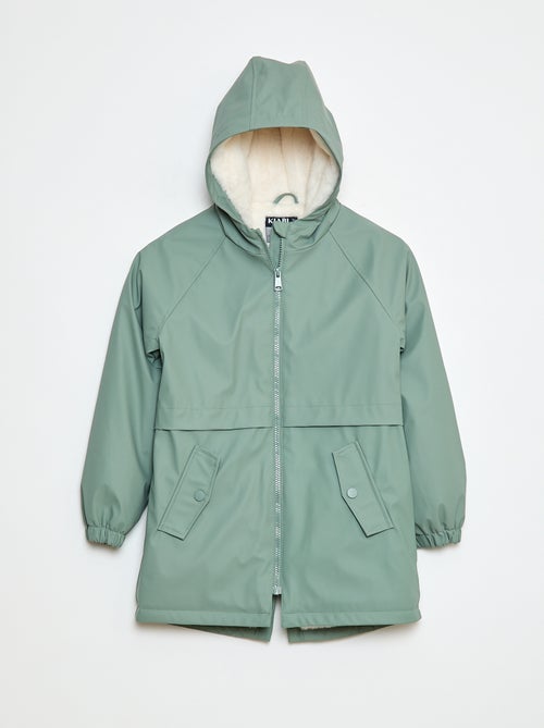 Parka déperlante à capuche entièrement doublée - Kiabi