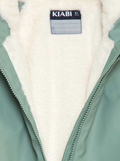 Parka déperlante à capuche entièrement doublée - Kiabi