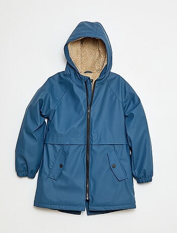 Parka déperlante à capuche moutonnée