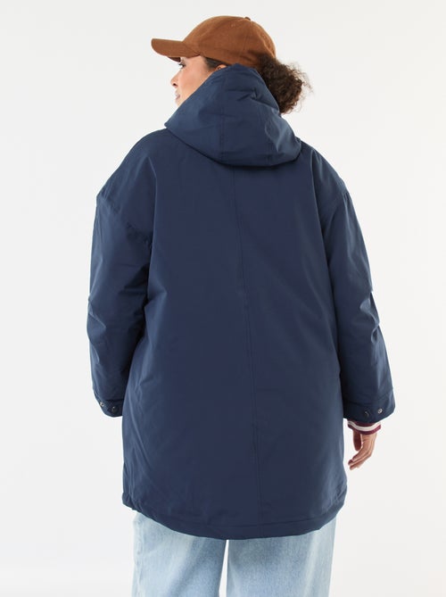 Parka déperlante à capuche moutonnée - Kiabi