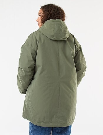 Parka déperlante à capuche moutonnée