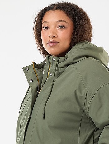 Parka déperlante à capuche moutonnée