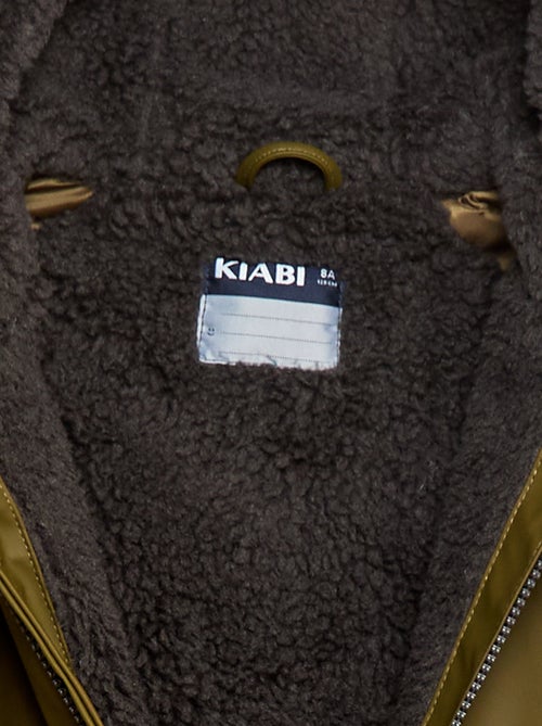 Parka déperlante à capuche moutonnée - Kiabi