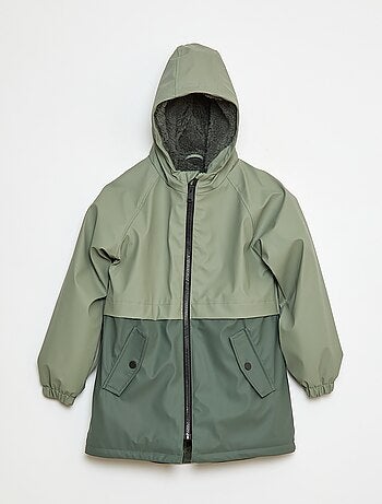 Parka déperlante à capuche moutonnée