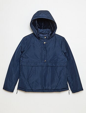 Parka déperlante avec capuche fourrée - collection facile à enfiler