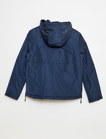 Parka déperlante avec capuche fourrée - collection facile à enfiler