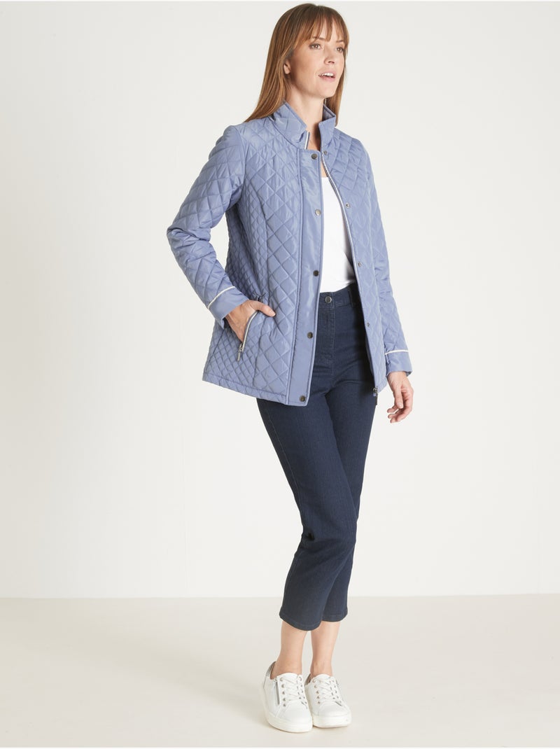 Parka déperlante et matelassée - DAXON Bleu gris - Kiabi