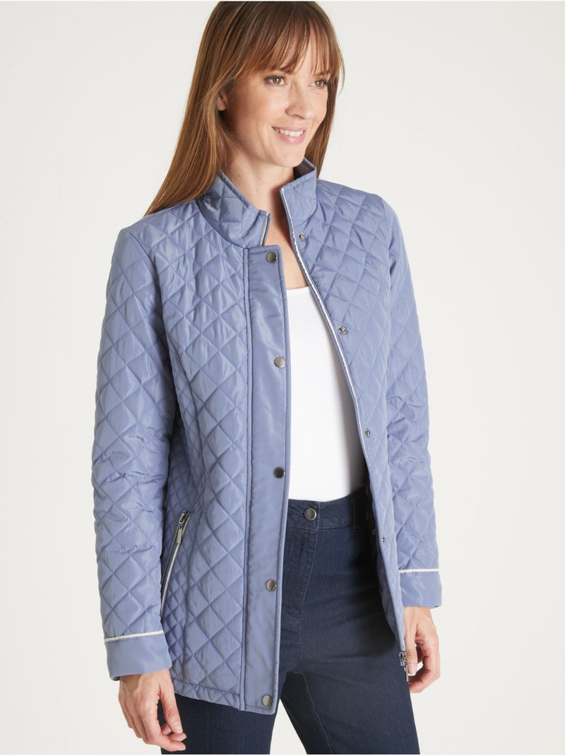 Parka déperlante et matelassée - DAXON Bleu gris - Kiabi