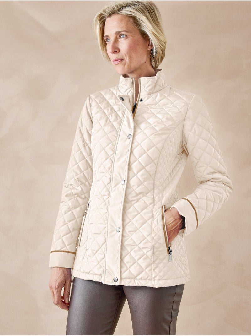 Parka déperlante et matelassée - DAXON Ecru - Kiabi