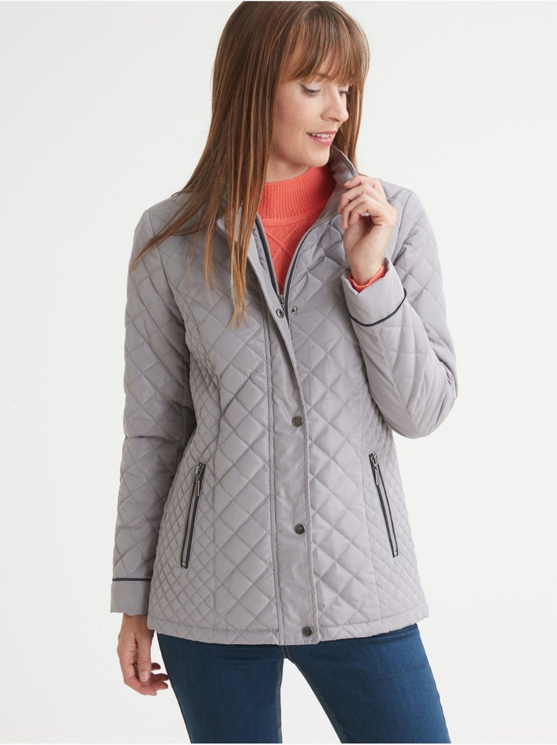 Parka déperlante et matelassée - DAXON Gris - Kiabi