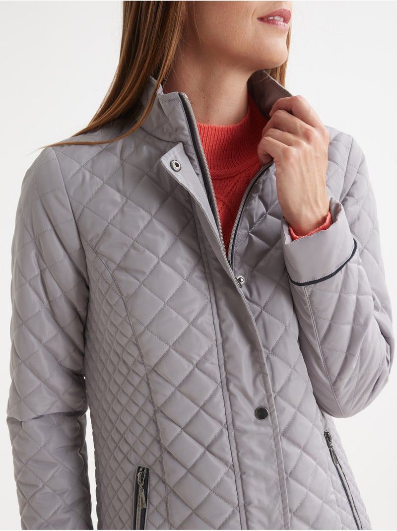 Parka déperlante et matelassée - DAXON Gris - Kiabi