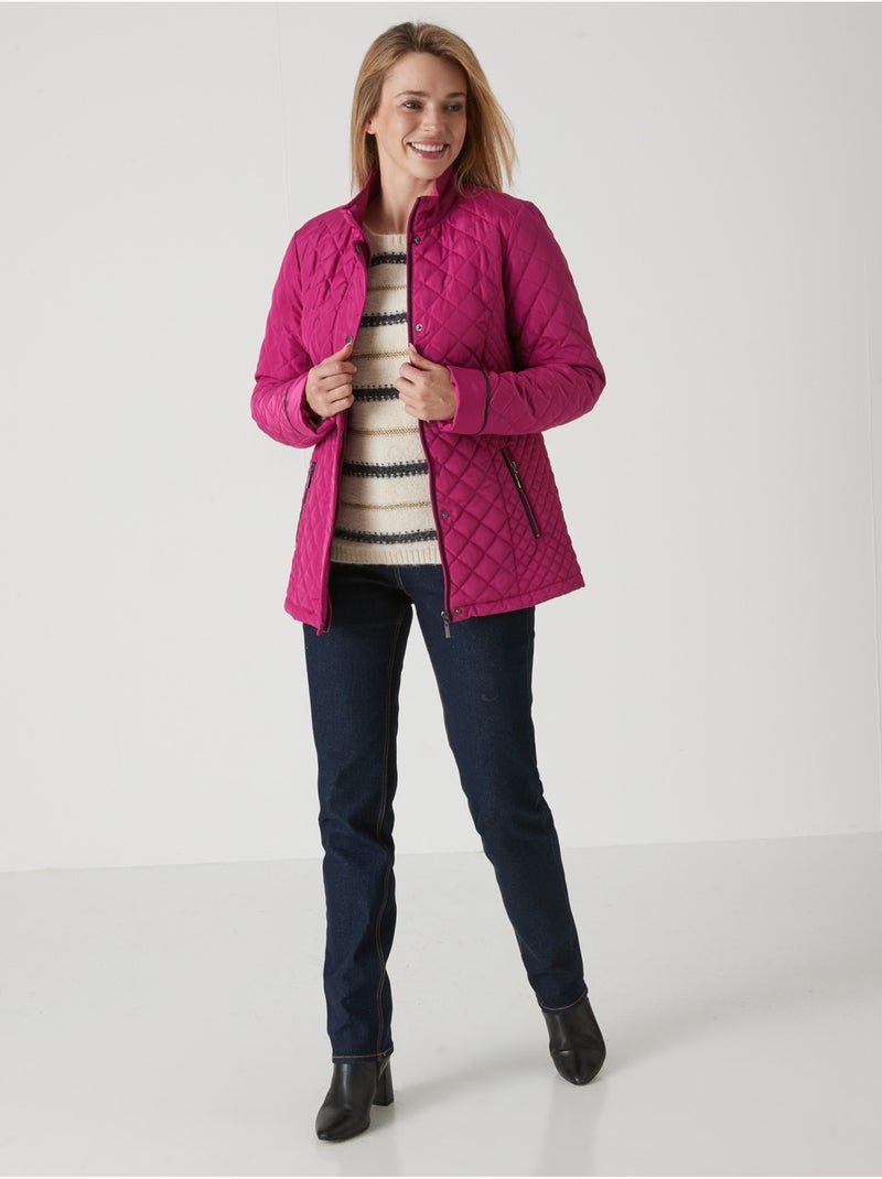 Parka déperlante et matelassée - DAXON Rose fushia - Kiabi