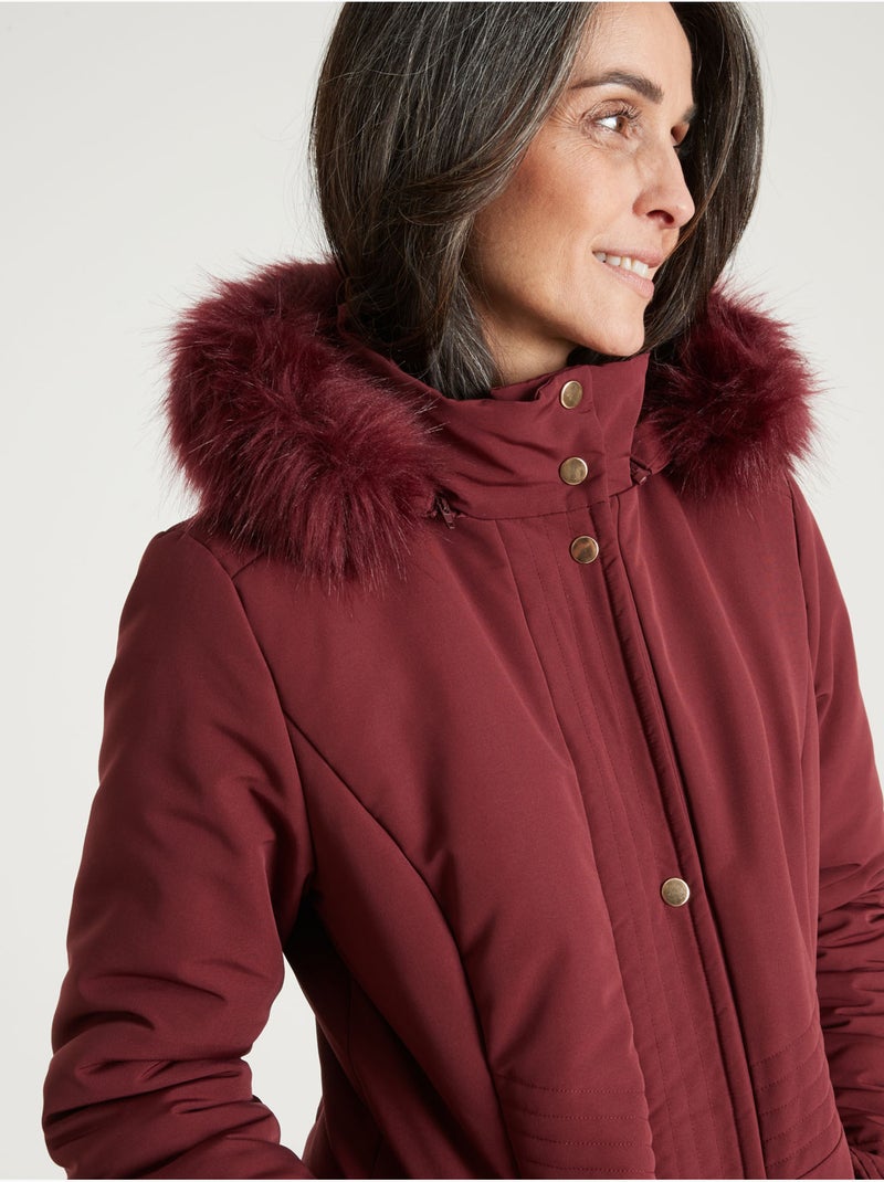 Parka déperlante longue - DAXON Bordeaux - Kiabi