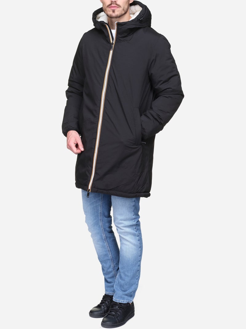 Parka doublée - mentex Noir - Kiabi