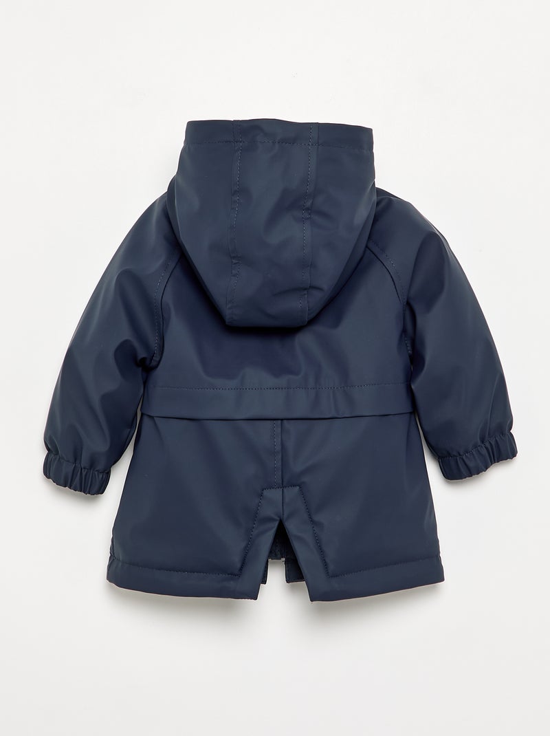Parka doublée à capuche Bleu - Kiabi