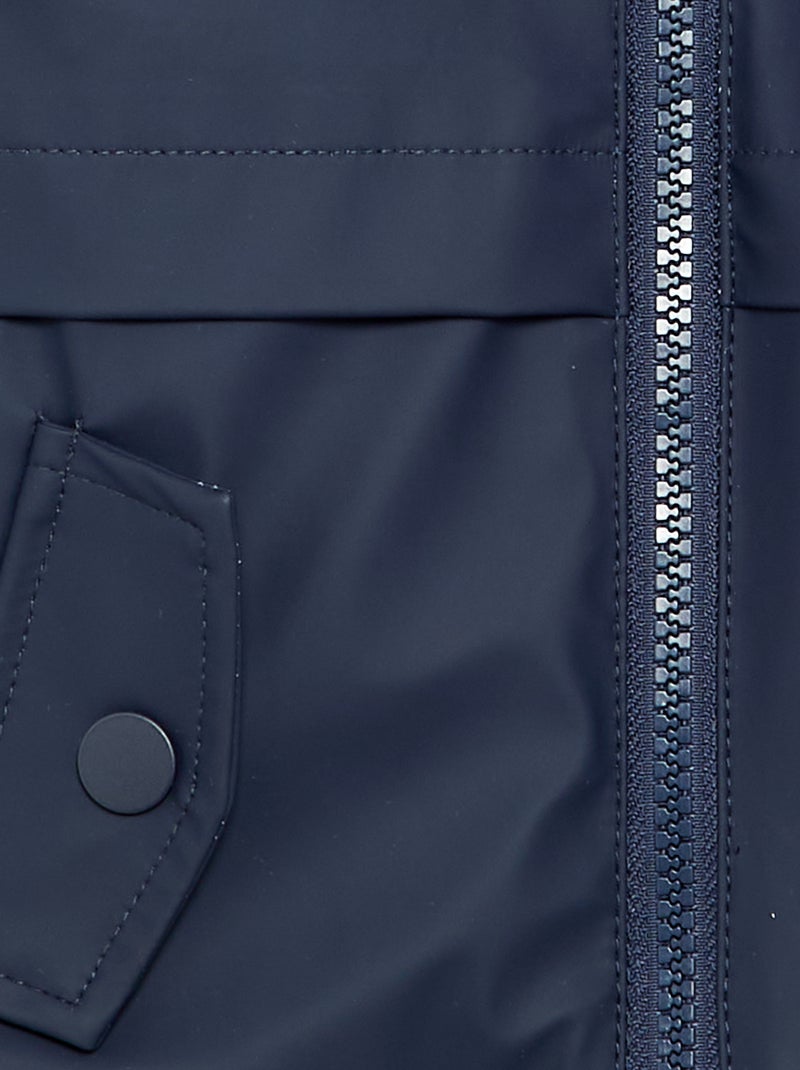 Parka doublée à capuche Bleu - Kiabi