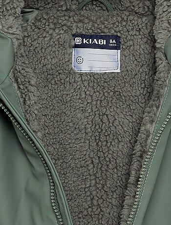 Parka doublée effet moutonné