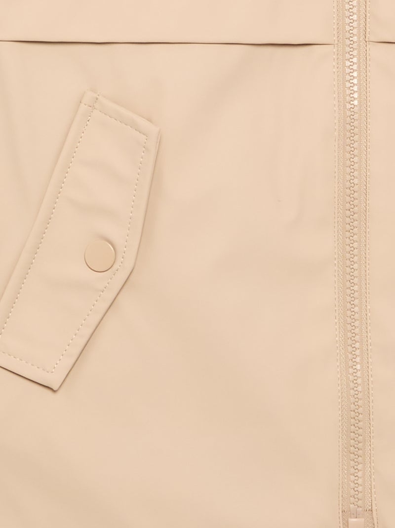 Parka doublée en fausse fourrure Beige - Kiabi