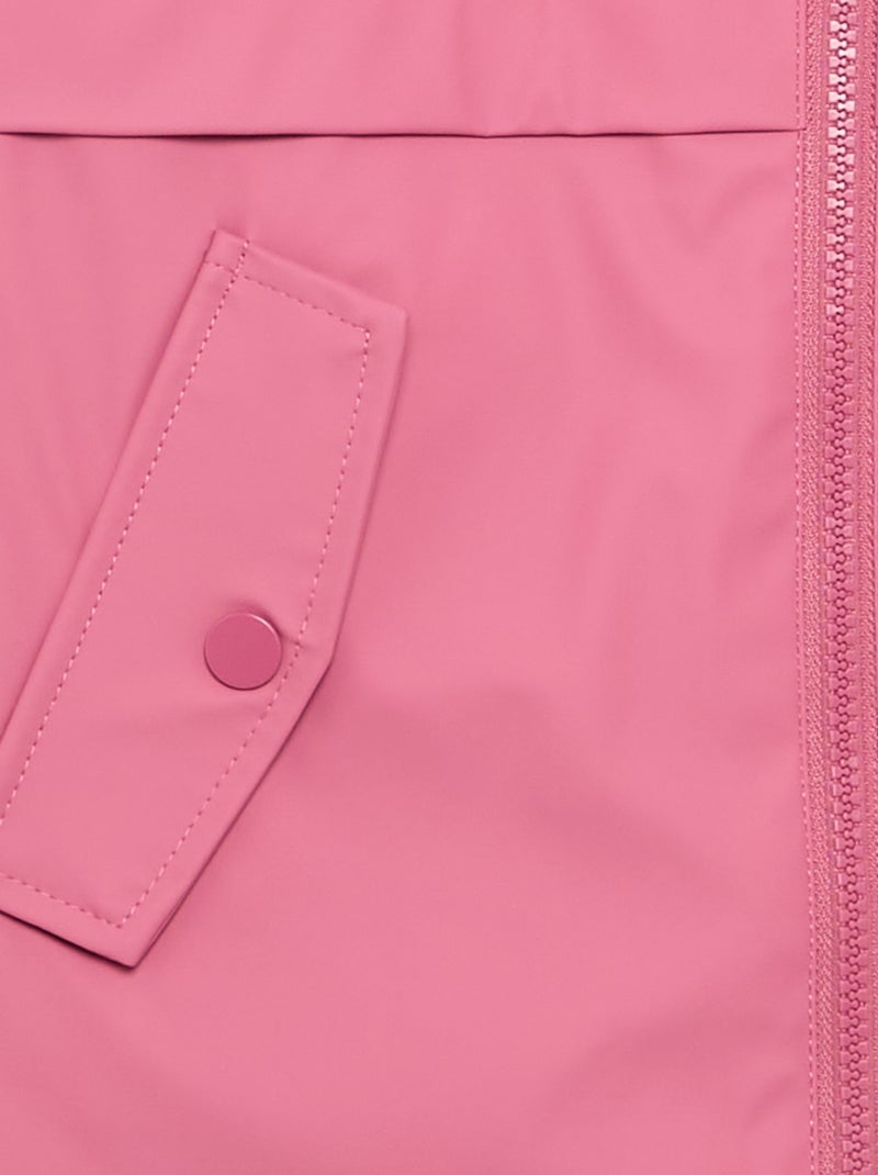Parka doublée en fausse fourrure Rose - Kiabi