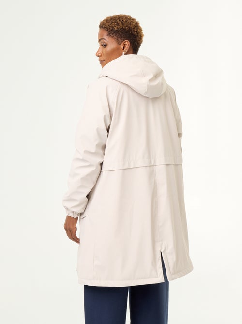 Parka droite doublée en fausse fourrure - Kiabi Parka droite doublée en fausse fourrure - Kiabi
