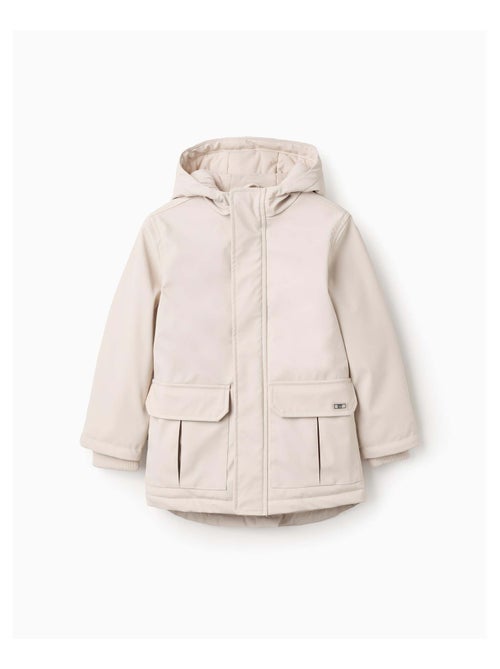 Parka en Caoutchouc à Capuche et Doublure en Jersey - Kiabi