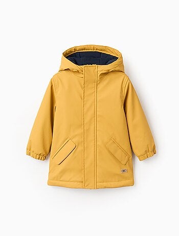 Parka en Caoutchouc à Capuche