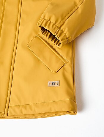 Parka en Caoutchouc à Capuche