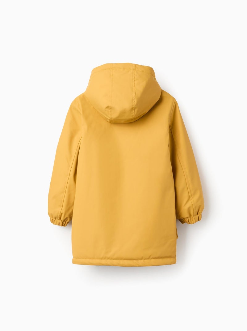 Parka en Caoutchouc à Capuche Jaune - Kiabi