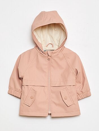Parka en caoutchouc à capuche