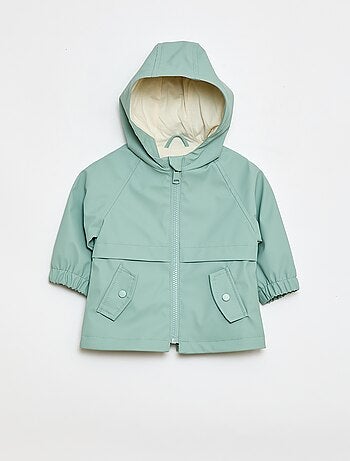 Parka en caoutchouc à capuche