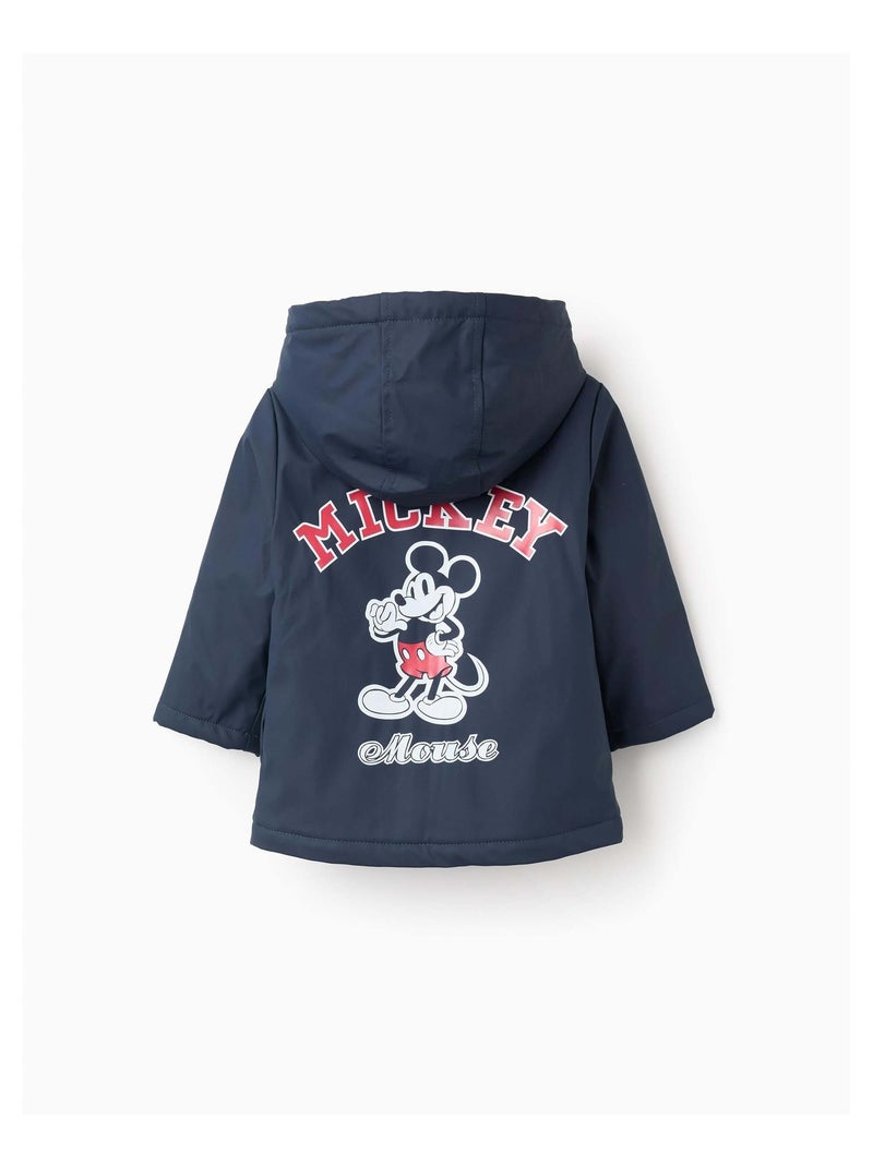Parka en Caoutchouc avec Capuche Mickey Bleu foncé - Kiabi