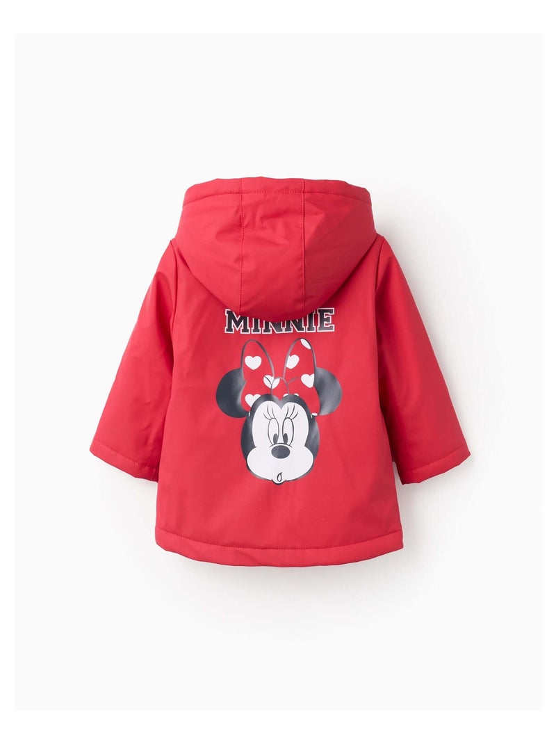 Parka en Caoutchouc avec Capuche Minnie Rouge - Kiabi