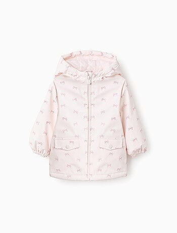 Parka en Caoutchouc avec Capuche Nœuds