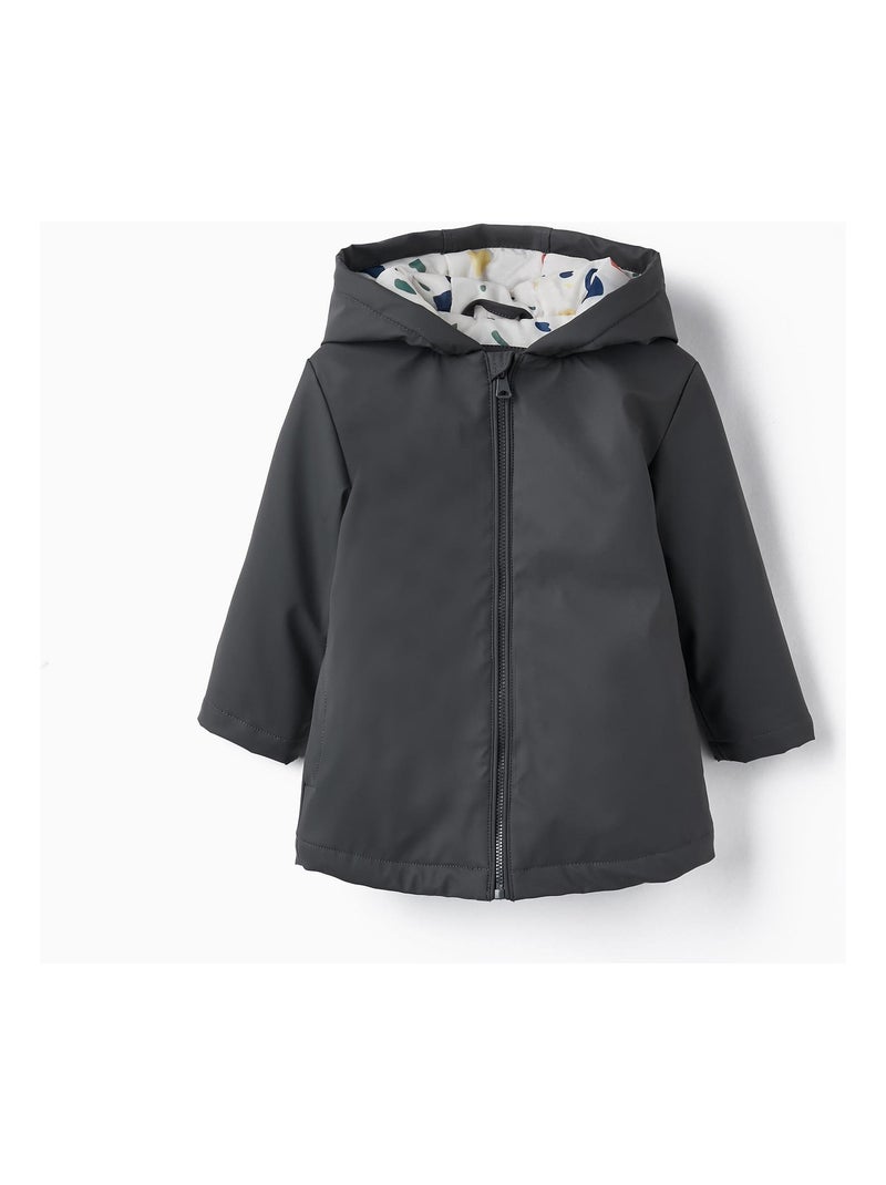 Parka en caoutchouc avec capuche pour bébé garçon   GREAT GOALS GREAT WORLD Gris foncé - Kiabi